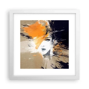 Plakát v bílém rámu - A je světlo - 30x30 cm