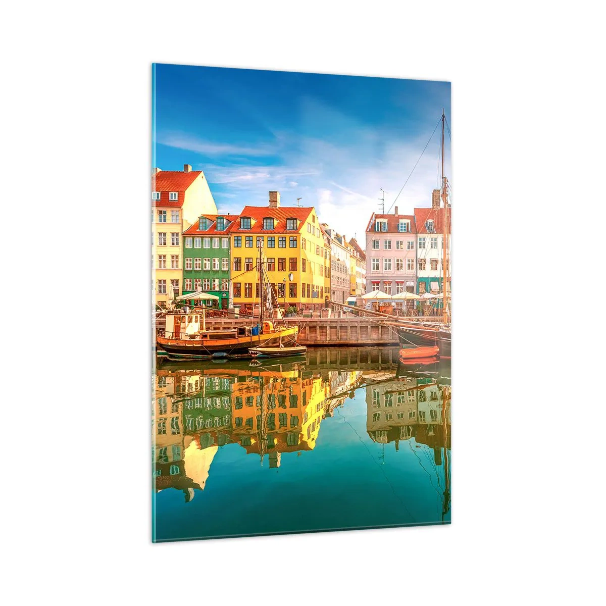 Obraz na skle - U vody hladké jako zrcadlo - 50x70 cm