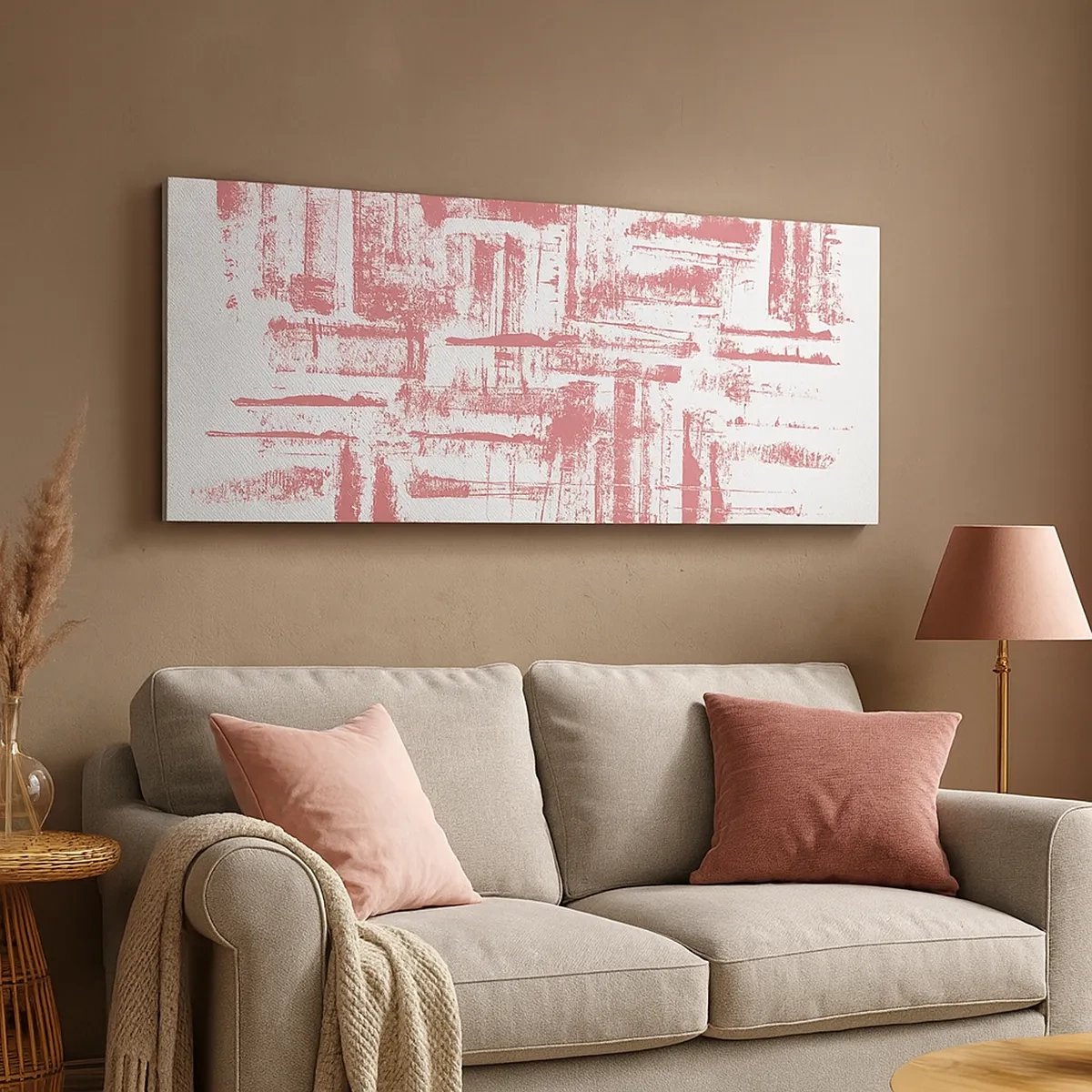 Obraz na plátně - Červené město - 30x30 cm