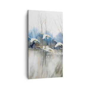 Obraz na plátně - Jako v povídce o divokých labutích - 45x80 cm