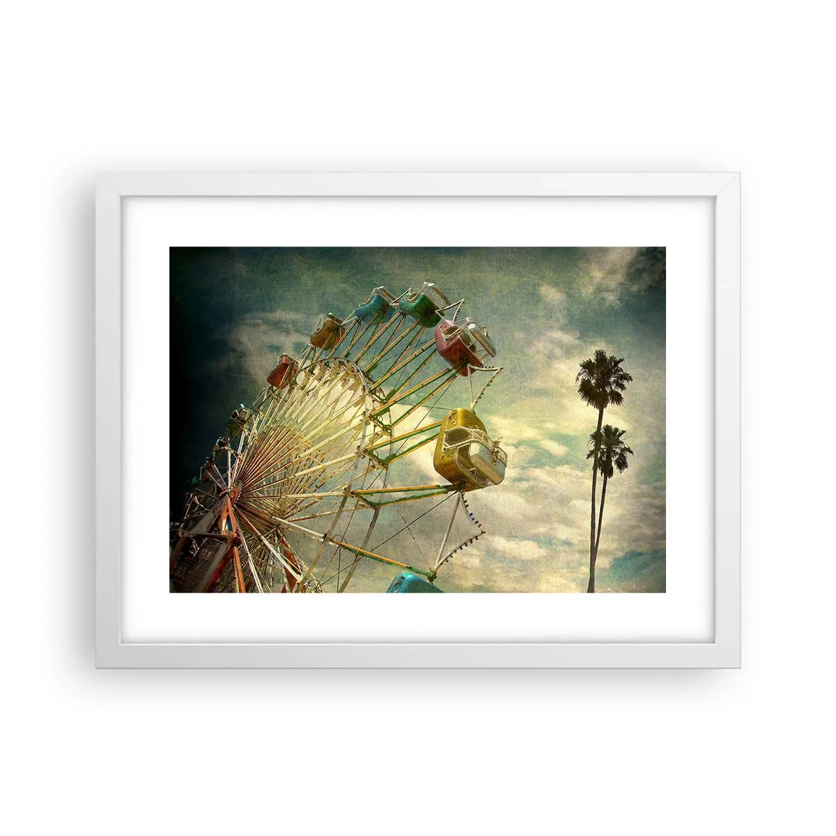 Plakát v bílém rámu - Bude, bude zábava… - 40x30 cm