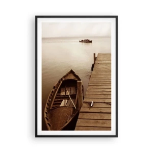 Plakát v černém rámu - Velký klid - 61x91 cm