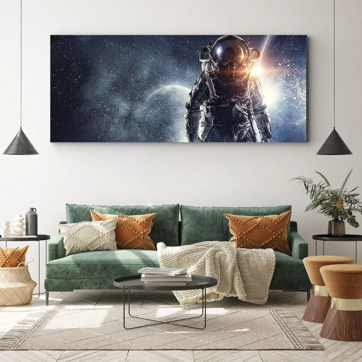 Obraz na plátně - Vesmírné dobrodružství - 100x40 cm