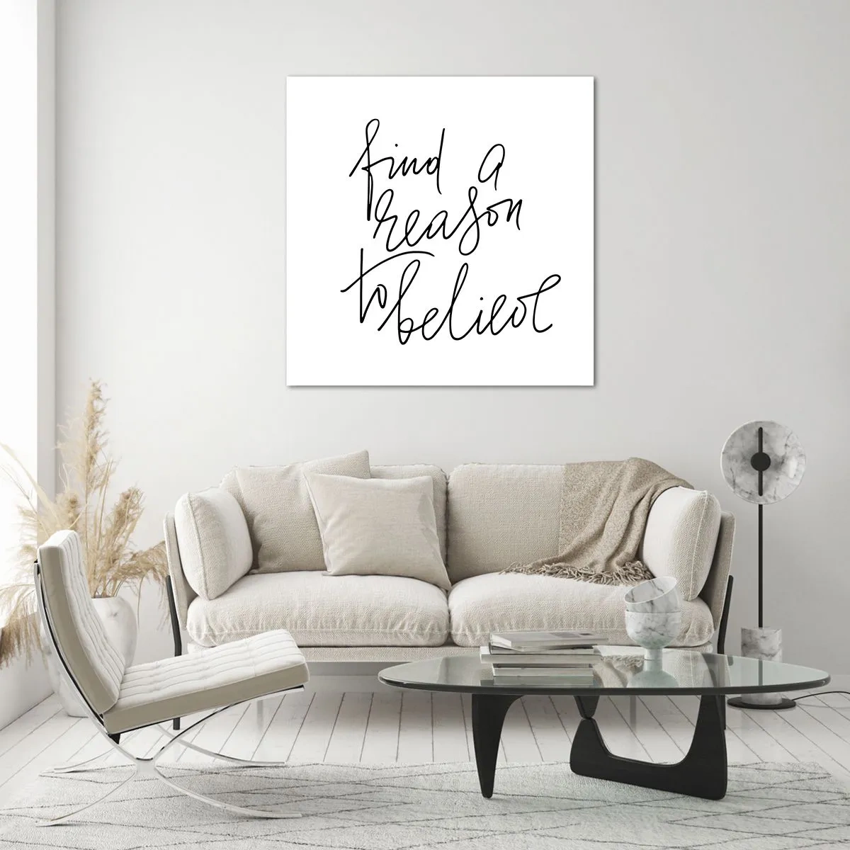 Obraz na skle - Je to možné - 50x50 cm