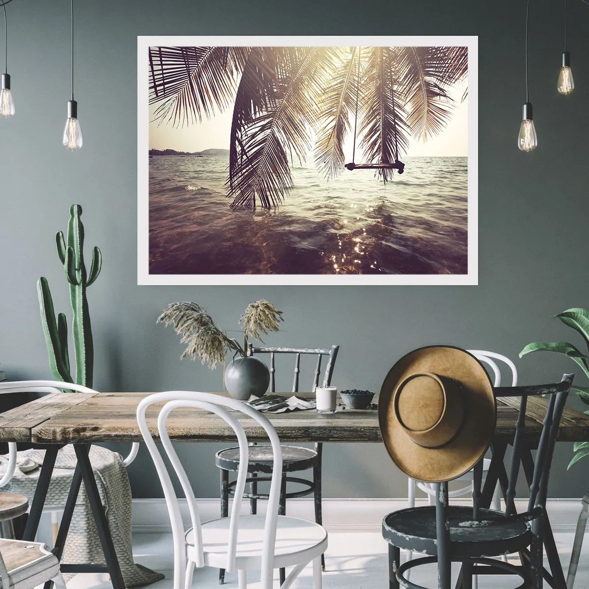 Plakát - Houpat se libovolně v oblacích - 91x61 cm