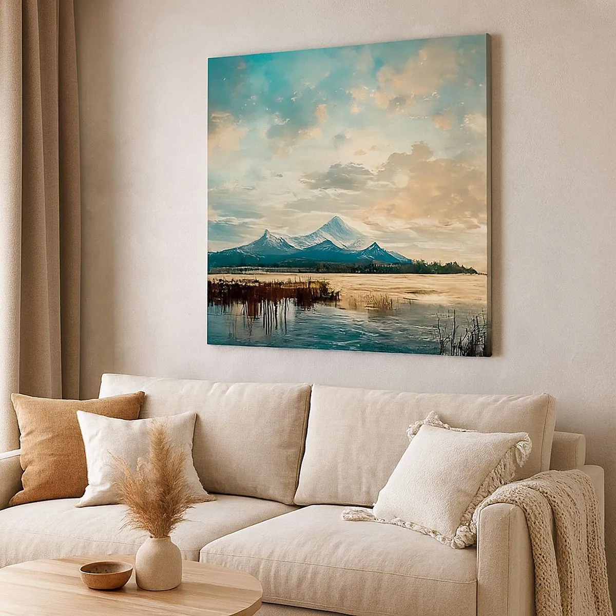 Obraz na plátně - Pod ochranou nebe - 30x30 cm