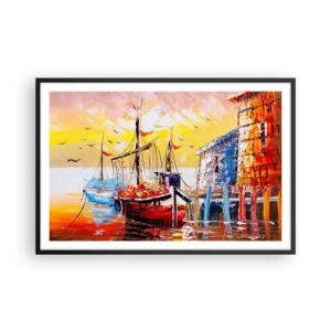 Plakát v černém rámu - Šťastný návrat - 91x61 cm
