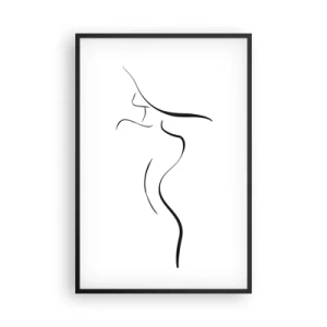 Plakát v černém rámu - Nepolapitelná jako vlna - 61x91 cm