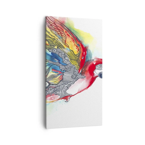 Obraz na plátně - Žij barevně - 45x80 cm