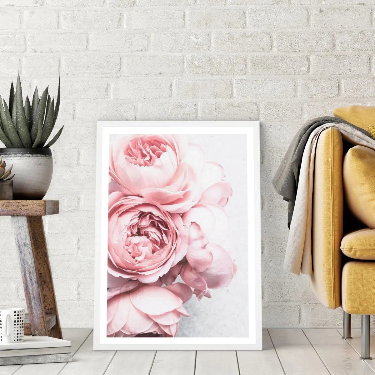 Plakát v bílém rámu - Pro romantiky - 70x100 cm