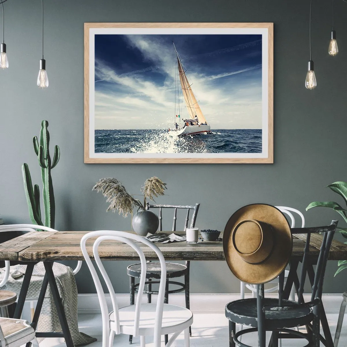 Plakát v rámu světlý dub - Nás nedohoní! - 70x50 cm