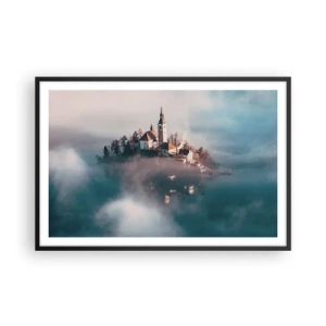 Plakát v černém rámu - Ostrov snů - 91x61 cm
