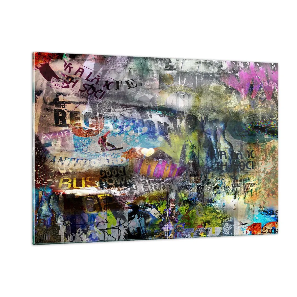 Obraz na skle - Koláž vzpomínek - 120x80 cm