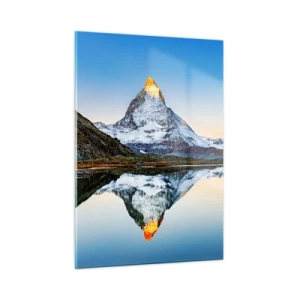 Obraz na skle - Dva světy - 50x70 cm