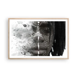 Plakát v rámu světlý dub - Objev původního ducha - 91x61 cm