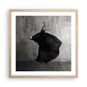 Plakát v rámu světlý dub - Plné vášně - 50x50 cm