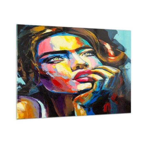 Obraz na skle - Sny, jak ptáci letí oblohou - 100x70 cm