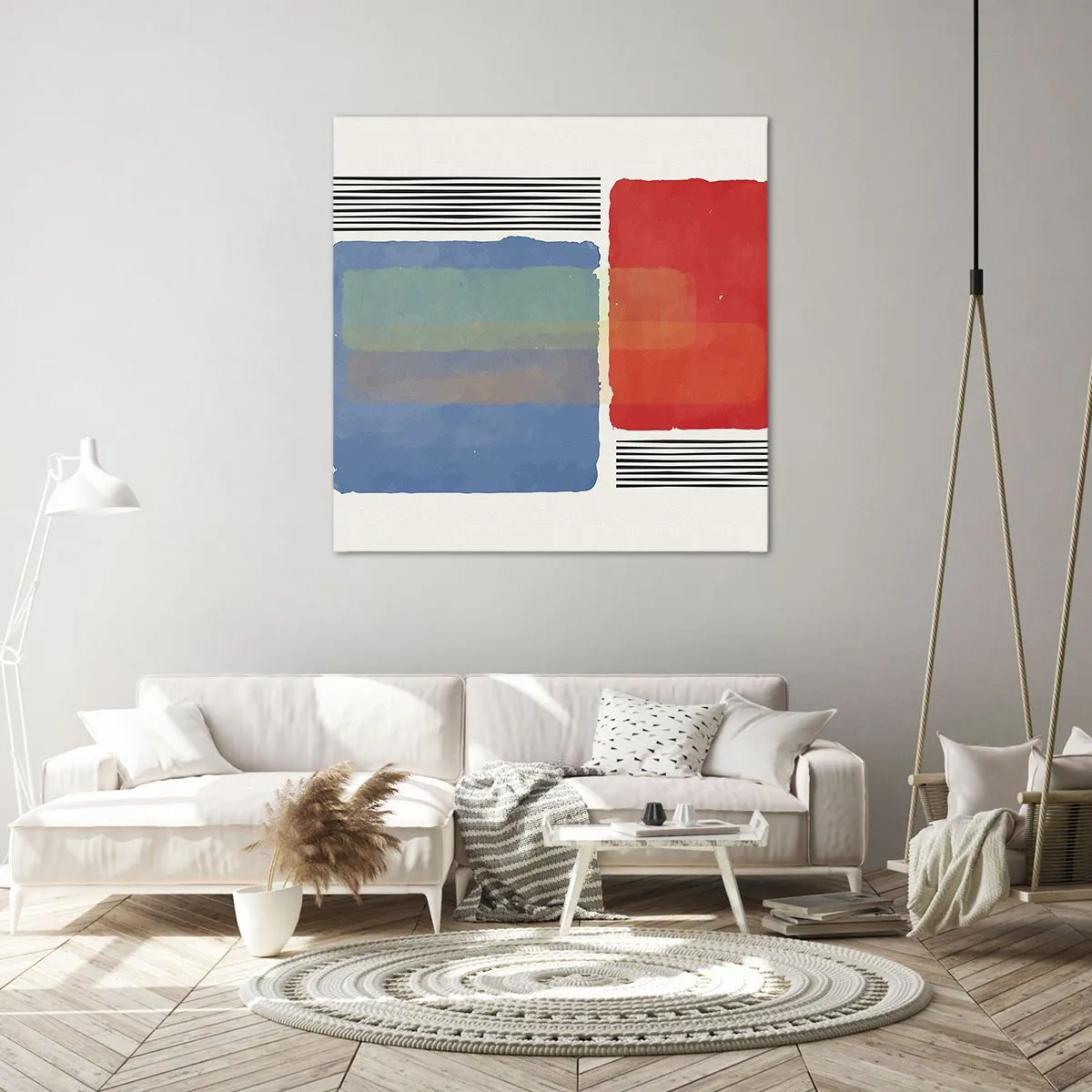 Obraz na plátně - Duch a písmeno geometrie - 40x40 cm