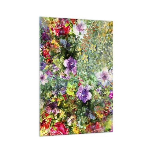 Obraz na skle - Do květů, k záhubě - 70x100 cm
