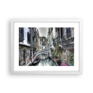 Plakát v bílém rámu - Od staletí v tichém zamyšlení - 40x30 cm