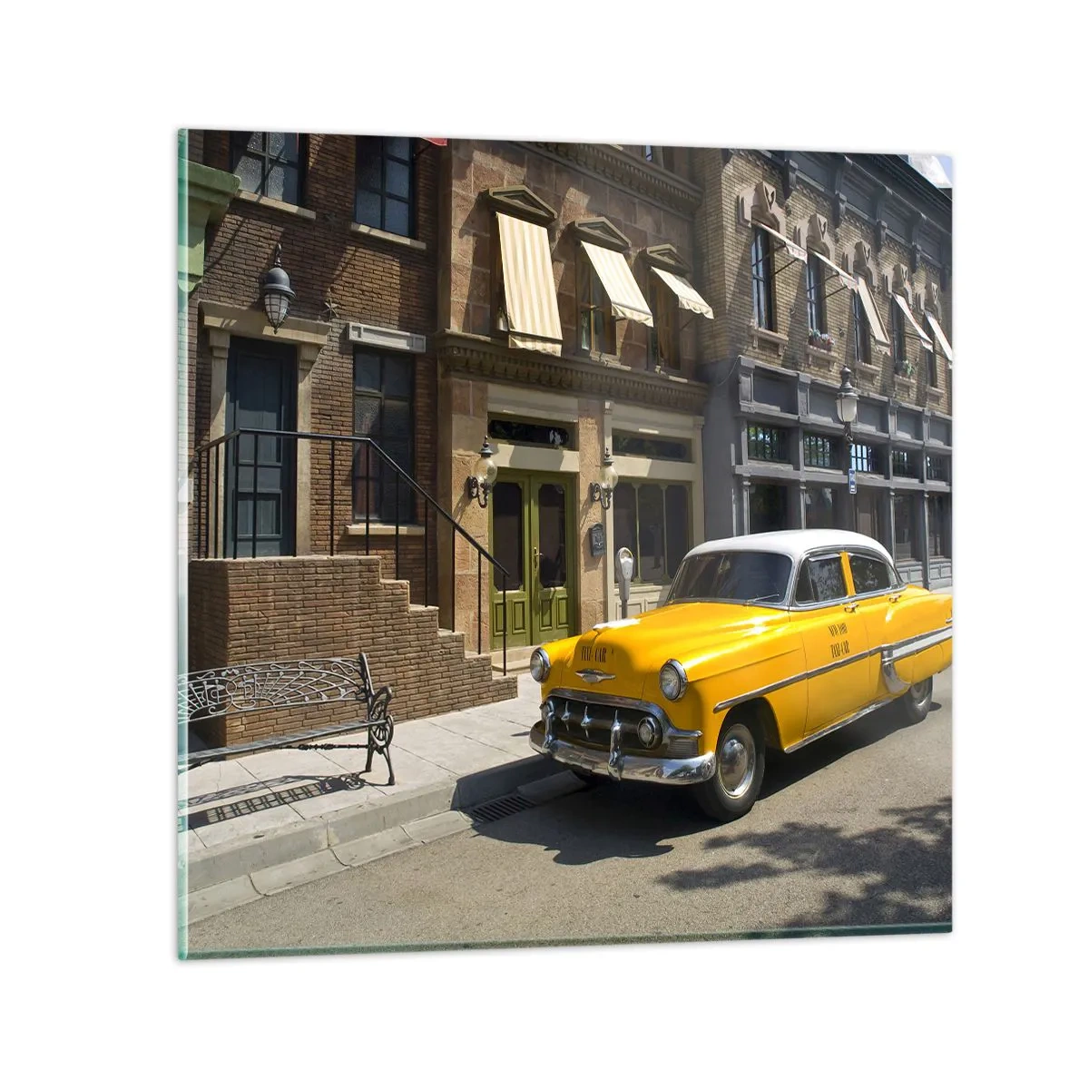 Obraz na skle - Kdysi dávno v Americe - 70x70 cm