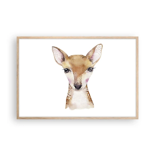 Plakát v rámu světlý dub - Povaha nevinnosti - 91x61 cm