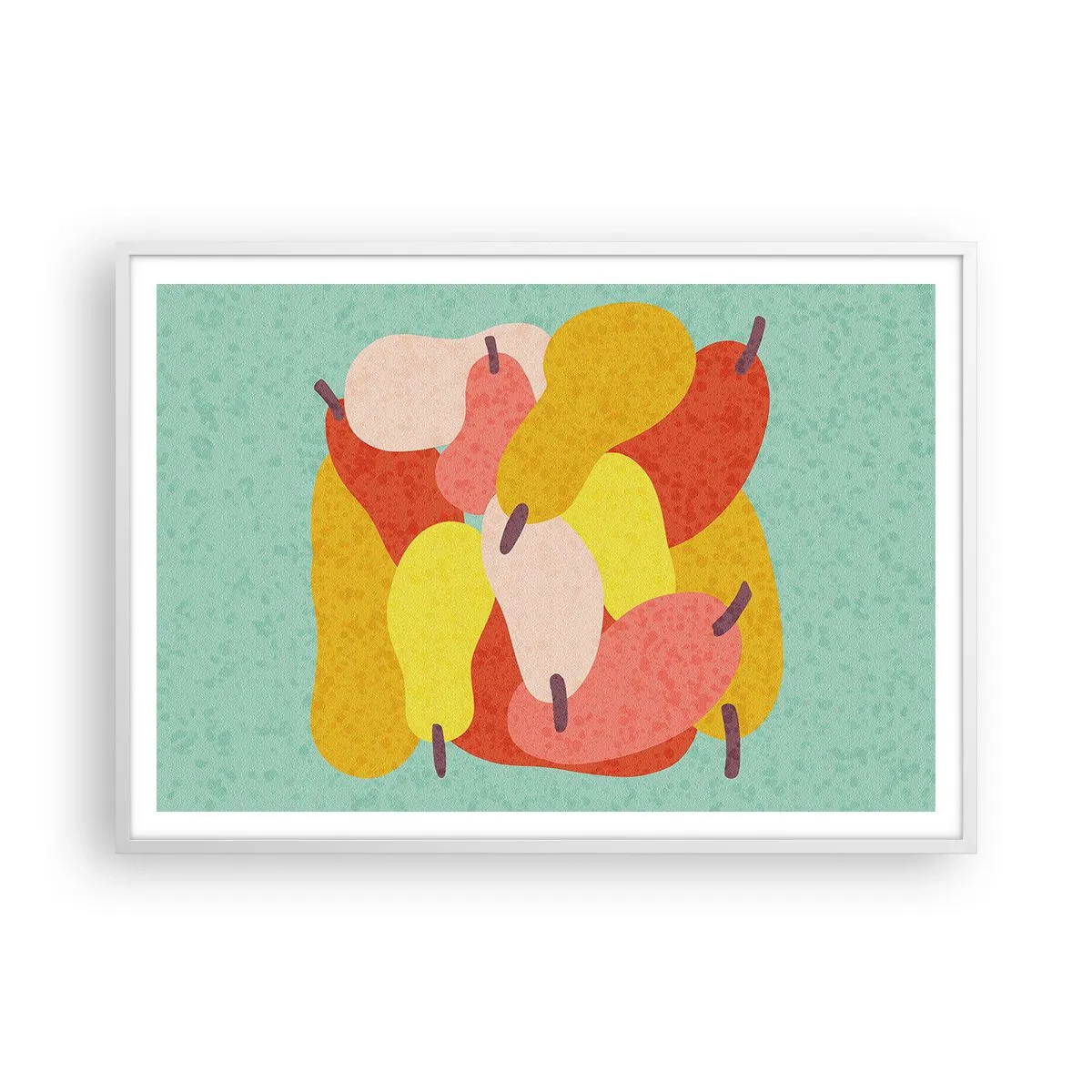 Plakát v bílém rámu - Ochutnejte letní slunce - 100x70 cm