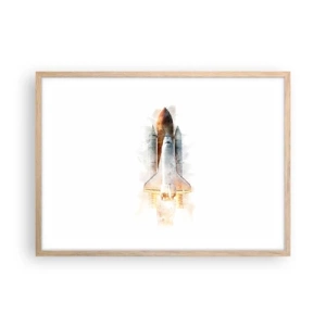 Plakát v rámu světlý dub - Průzkumníci do toho - 70x50 cm