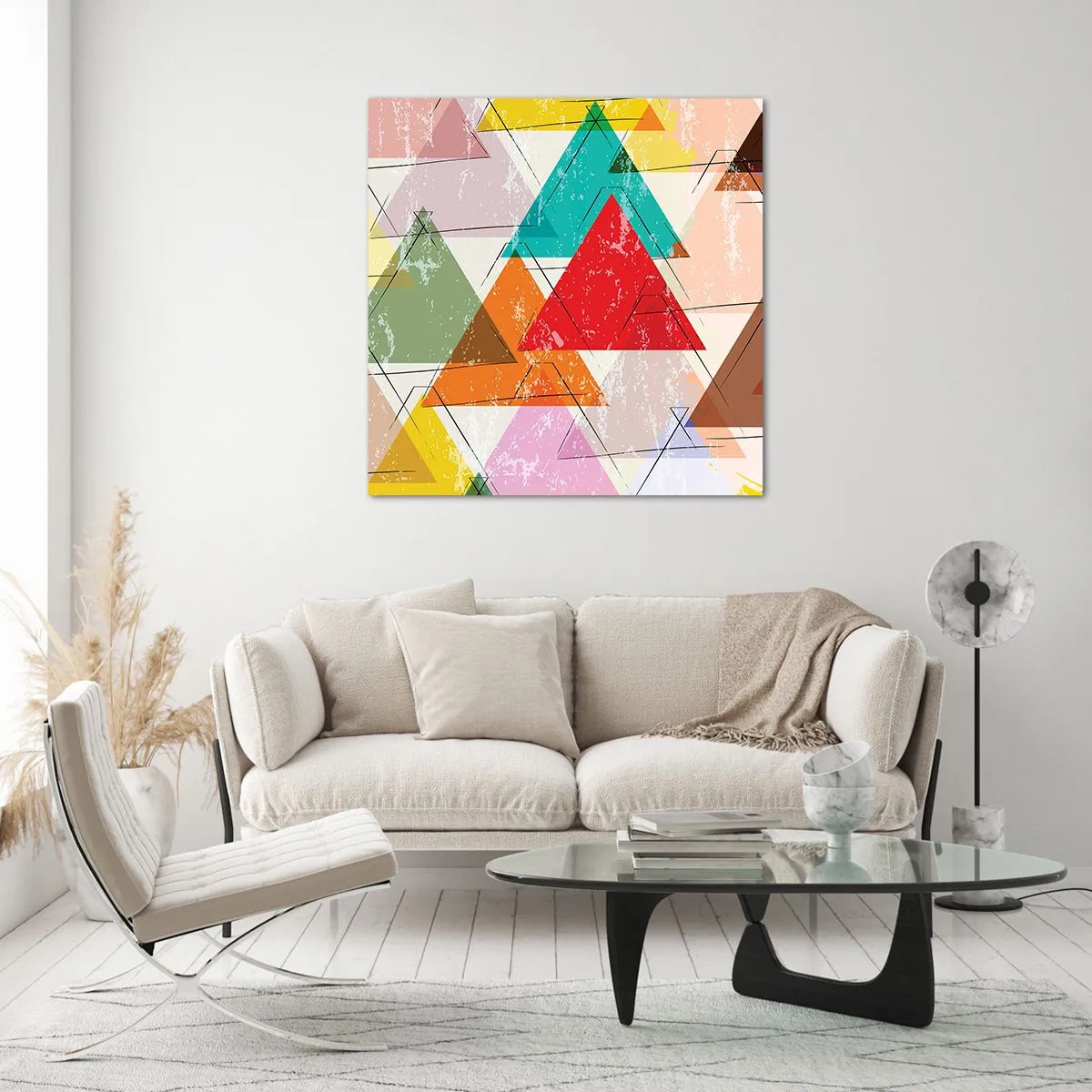 Obraz na skle - Blábolení - 50x50 cm