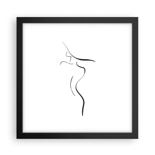 Plakát v černém rámu - Nepolapitelná jako vlna - 30x30 cm