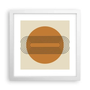 Plakát v bílém rámu - Dokonalý plán - 30x30 cm