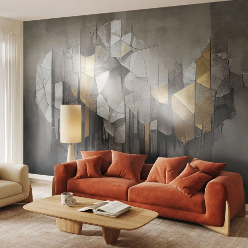 Fototapeta Premium Canvas - Kompozice z ledu a světla - Abstrakce, Kus, Art Deco - 250x175 cm