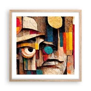 Plakát v rámu světlý dub - Vidím tě… - 50x50 cm