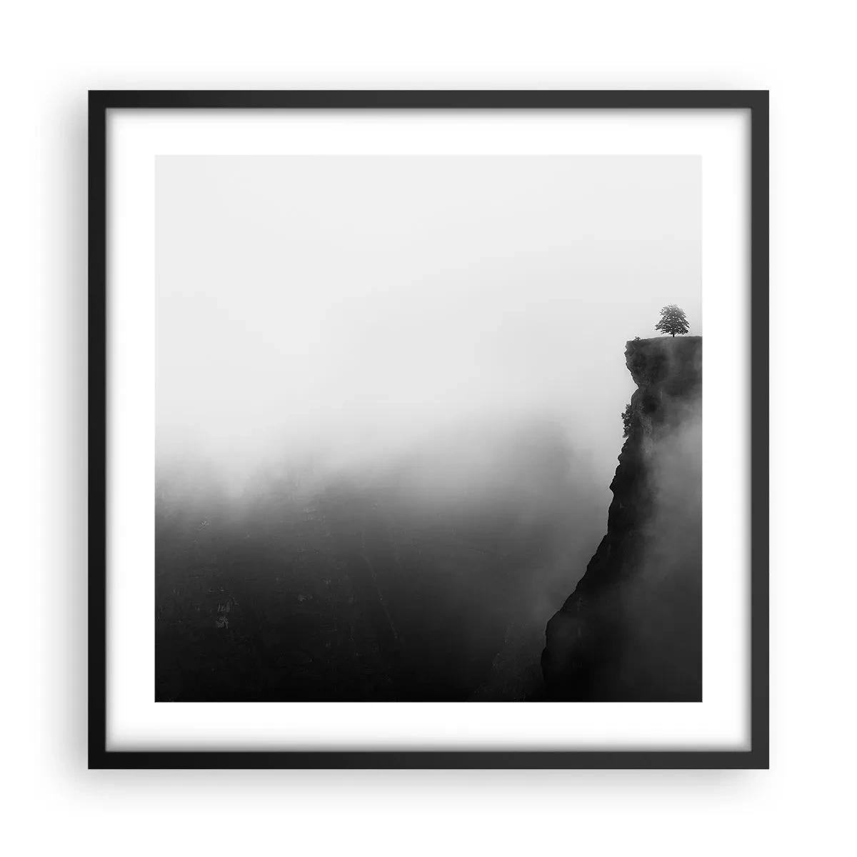 Plakát v černém rámu - Na okraji světa - 50x50 cm