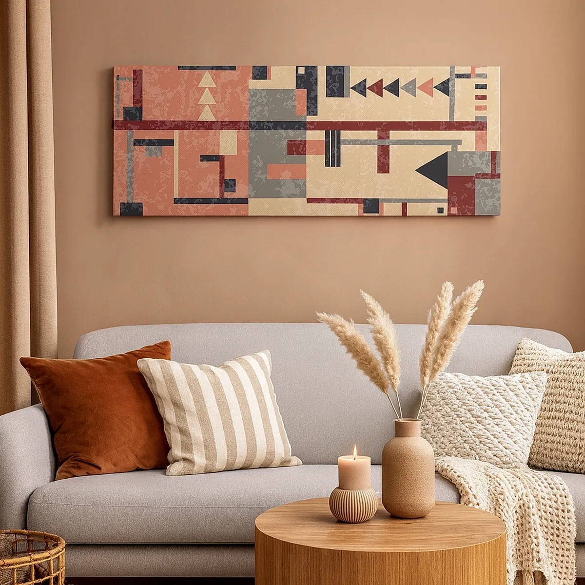 Obraz na plátně - Vodorovná a svislá kombinace - 30x30 cm