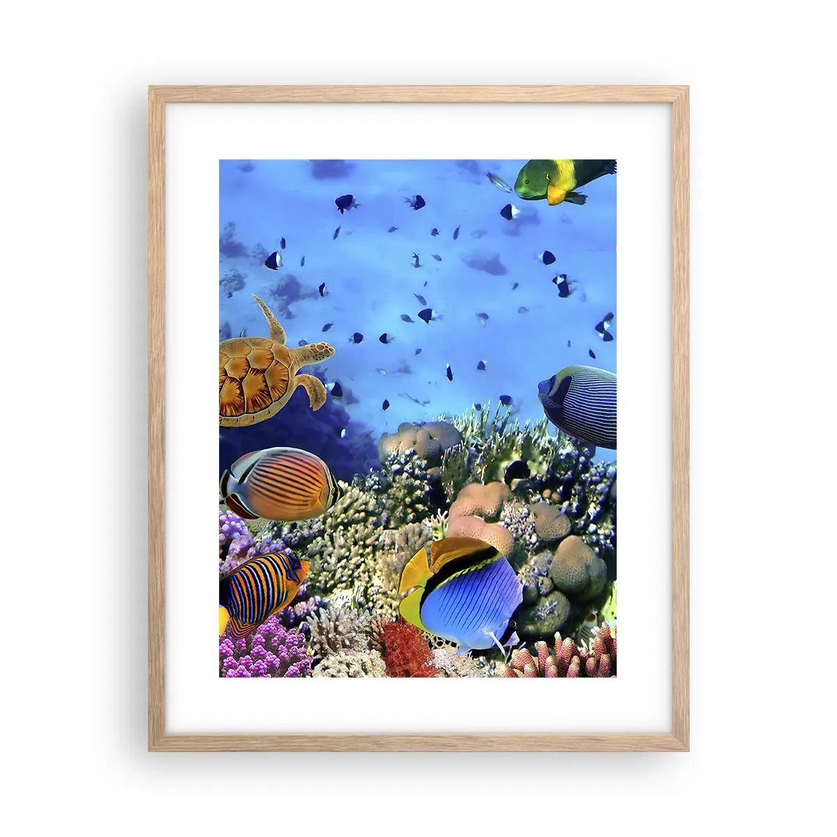 Plakát v rámu světlý dub - Co víme o životě… - 40x50 cm