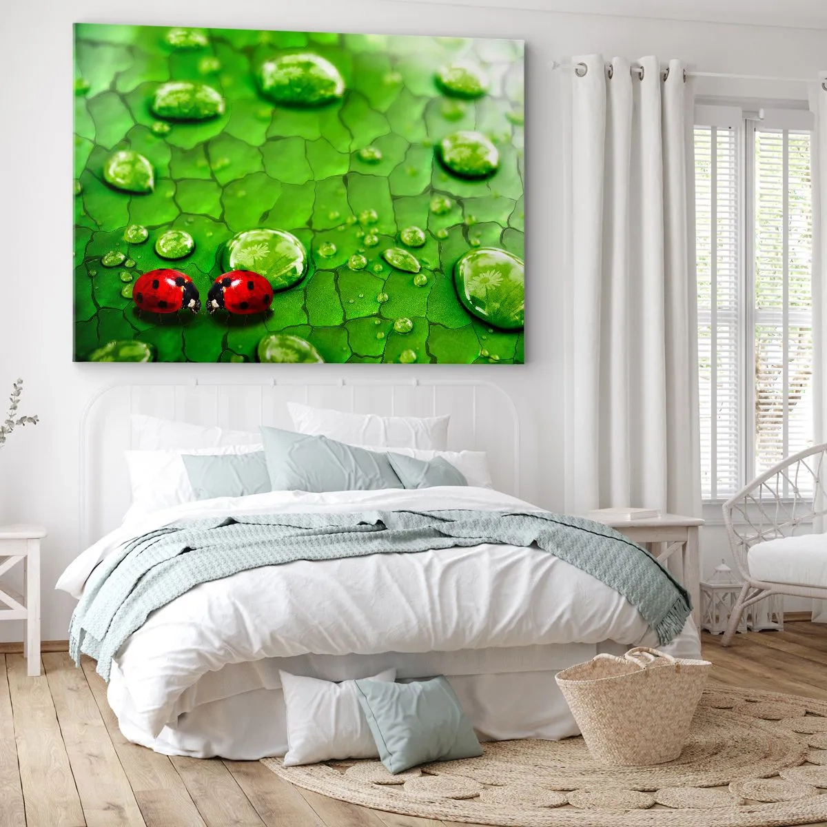 Obraz na plátně - Setkání v zeleni - 100x70 cm