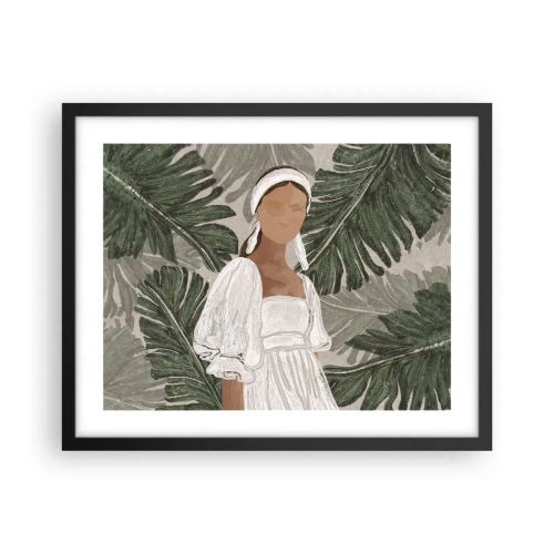 Plakát v černém rámu - Exotický portrét - 50x40 cm