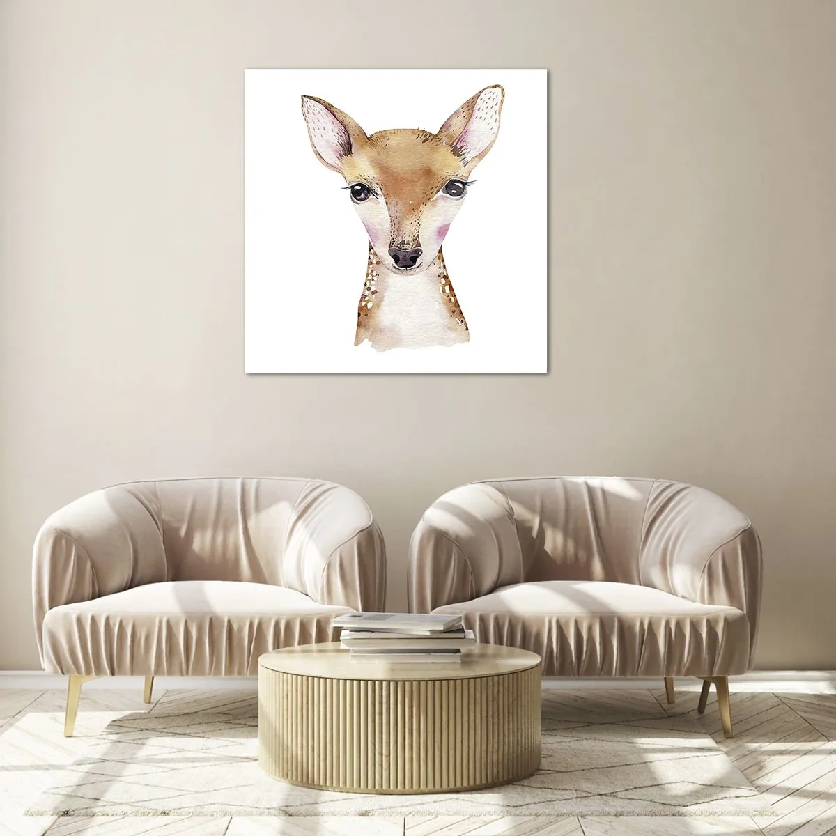 Obraz na skle - Povaha nevinnosti - 60x60 cm