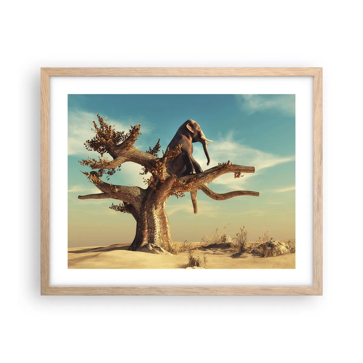 Plakát v rámu světlý dub - Nový úhel pohledu - 50x40 cm
