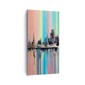 Obraz na plátně - Noční proud světla - 65x120 cm