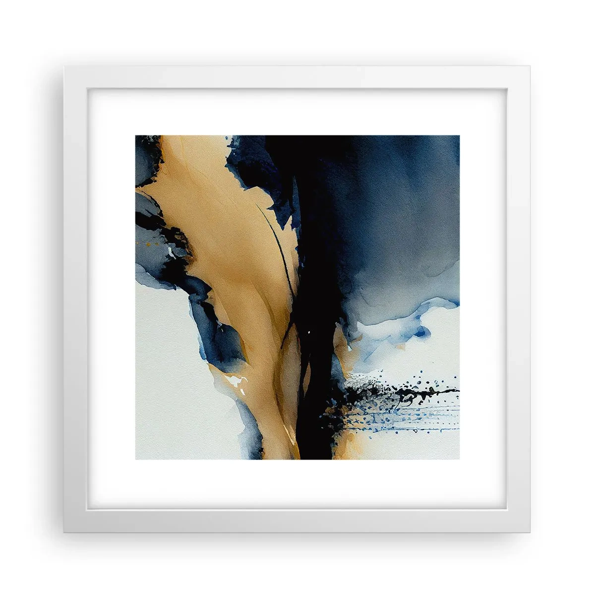 Plakát v bílém rámu - Za závojem - 30x30 cm