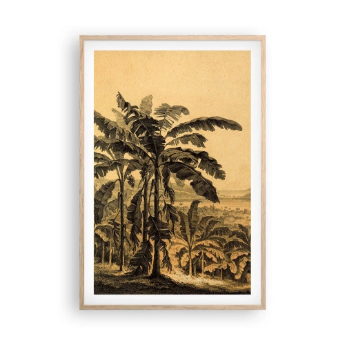 Plakát v rámu světlý dub - V koloniálním stylu - 61x91 cm