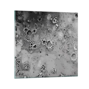 Obraz na skle - Jako měsíční krajina - 30x30 cm