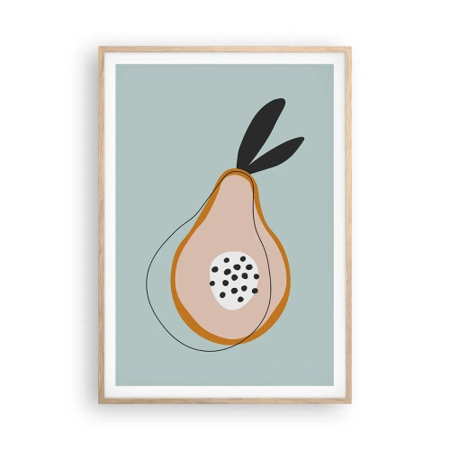 Plakát v rámu světlý dub - Pronikání do podstaty věcí - 70x100 cm