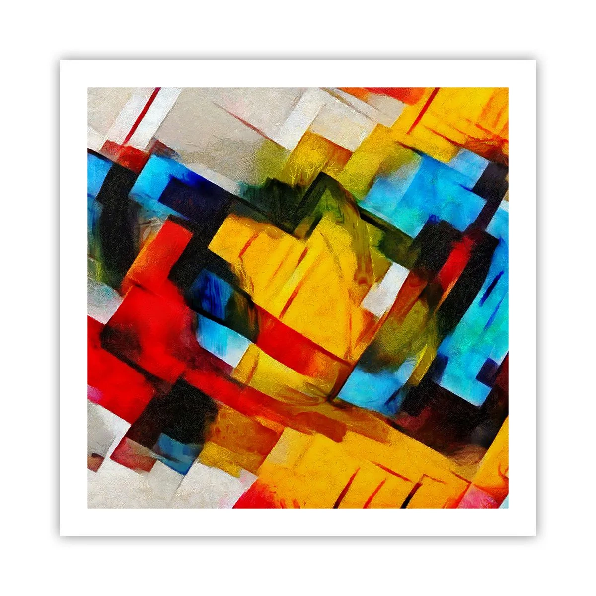 Plakát - Vícebarevné vrstvy - 60x60 cm