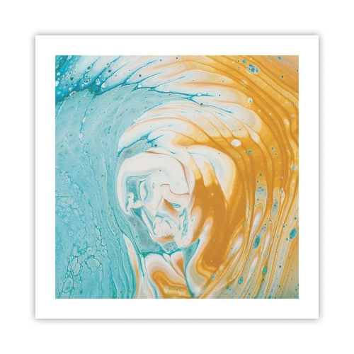 Plakát - Pastelový vír - 50x50 cm