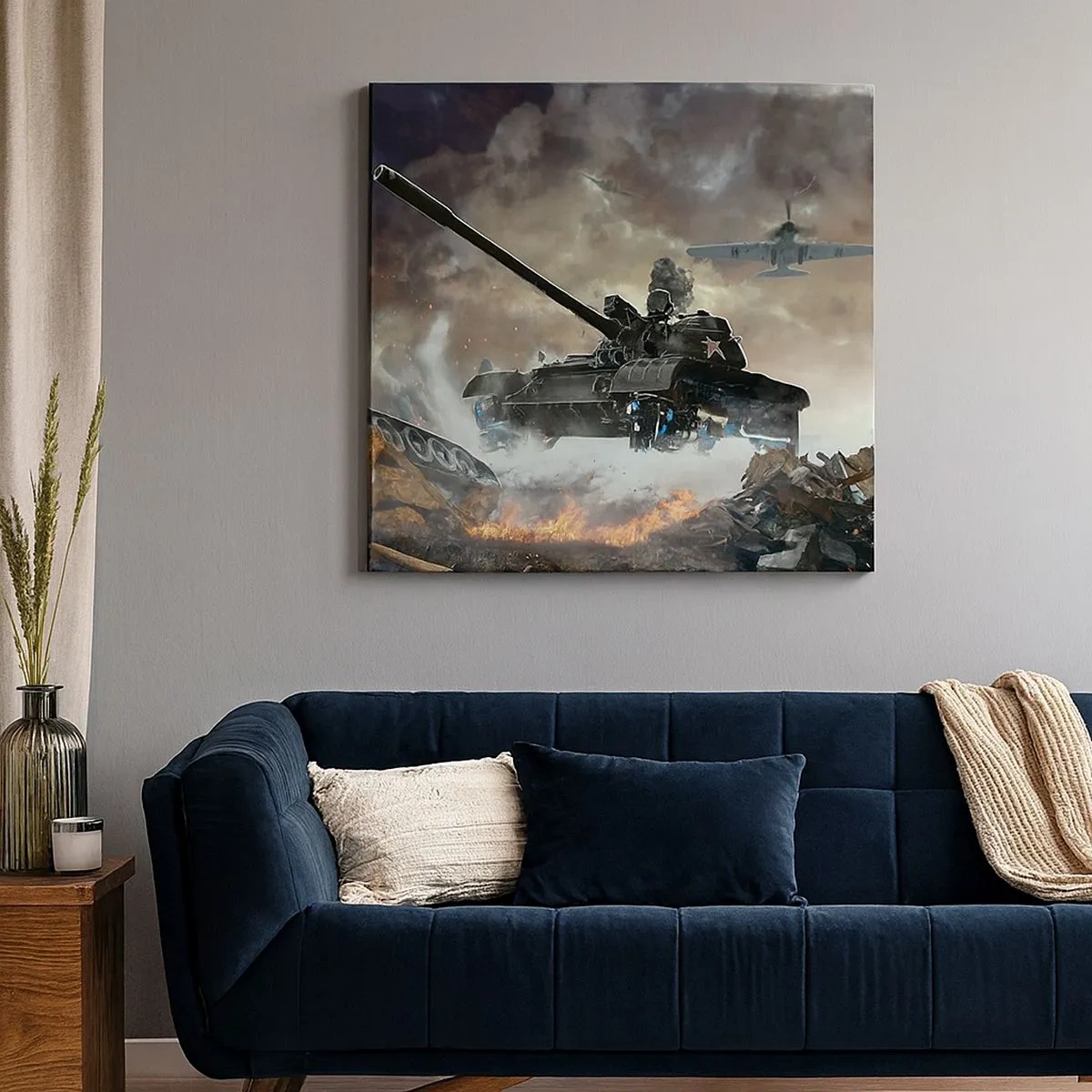 Obraz na plátně - Bitva je hrozná a krásná - 30x30 cm