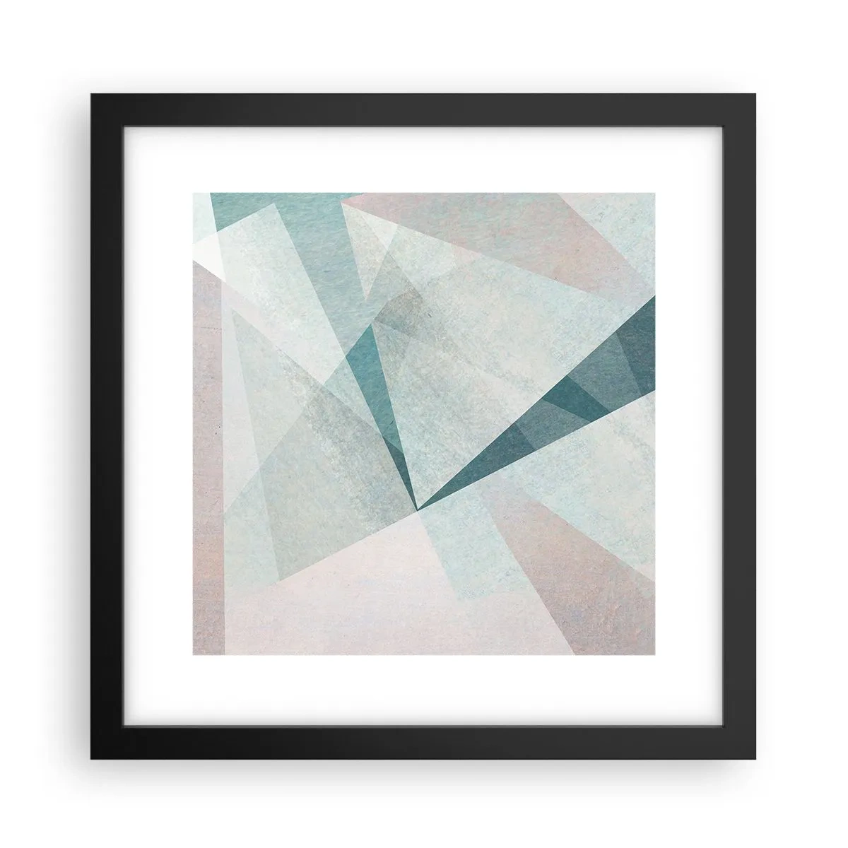 Plakát v černém rámu - V klidu, ale dynamicky - 30x30 cm