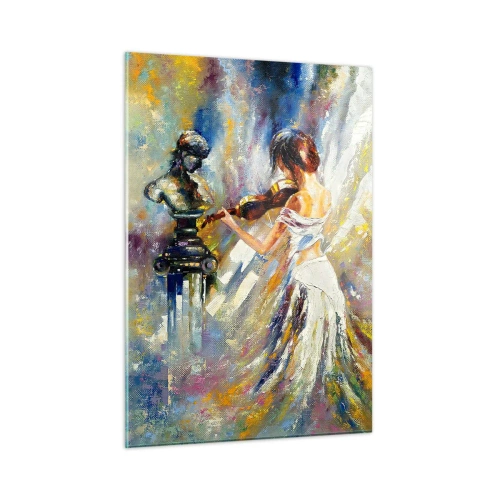 Obraz na skle - Oživení citem - 50x70 cm